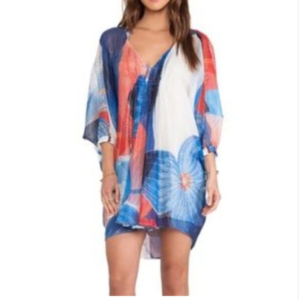 Diane Von Furstenberg silk & chiffon flowy dress